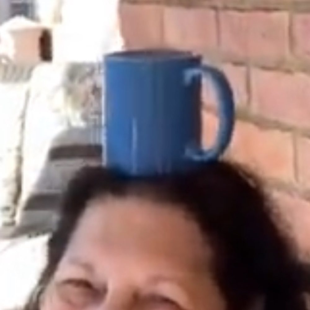 Blue cup
